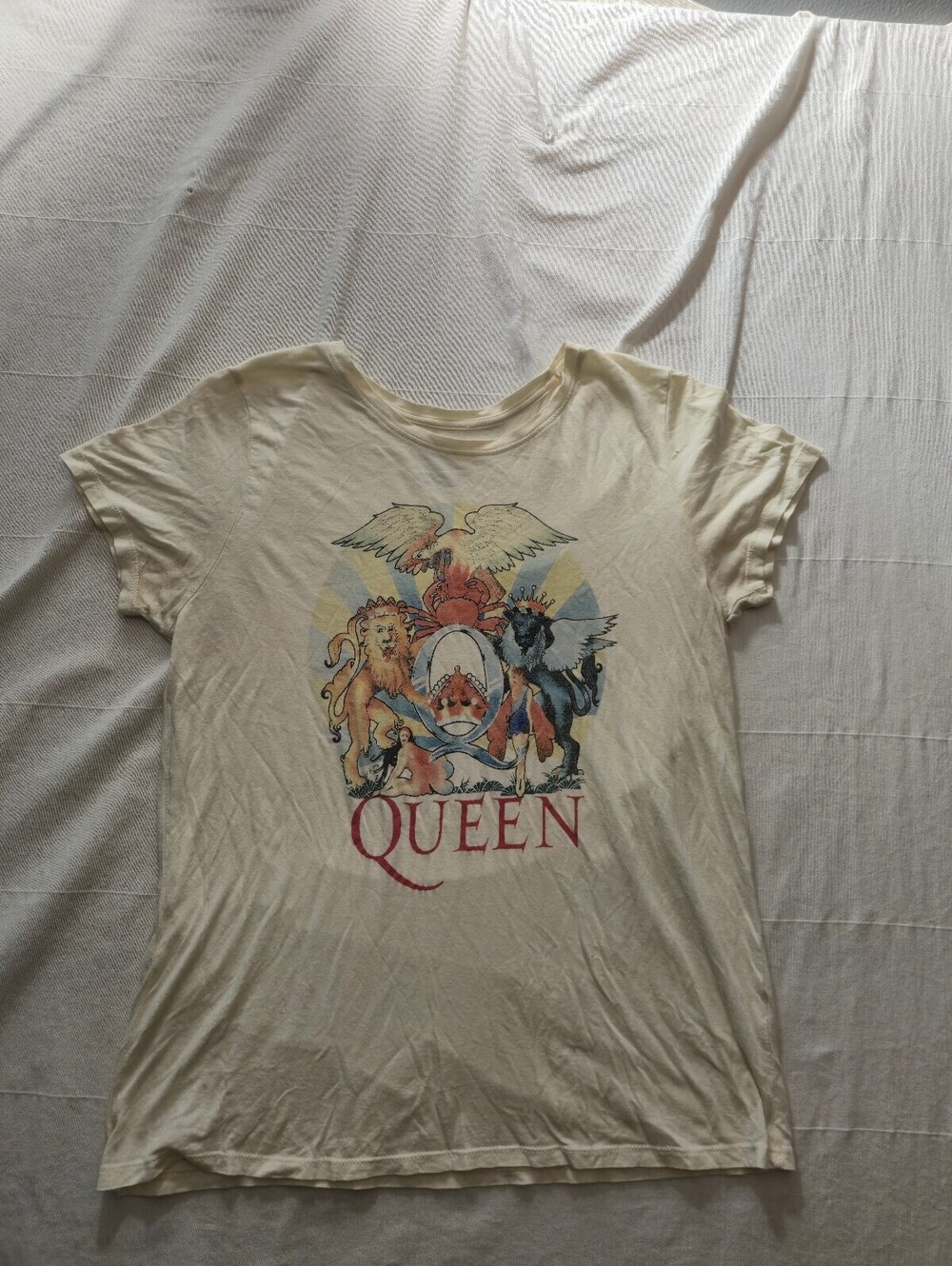 Queen Official Merch Vintage Style Womens Graphic T-Shirt Large